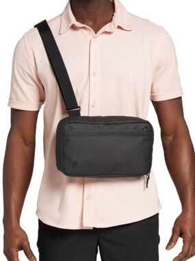 NWOT Men's VRST Black Sling Bag Durable Minimalist Sleek Everyday Crossbody